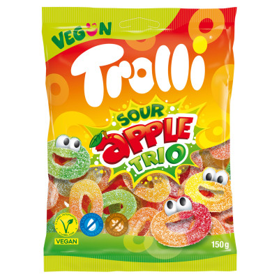Trolli Sour Apple Trio 150G 