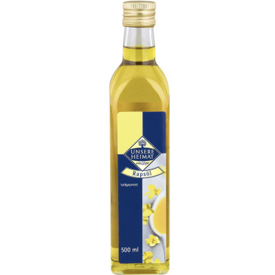 Unsere Heimat Rapsöl kaltgepresst 500ML 
