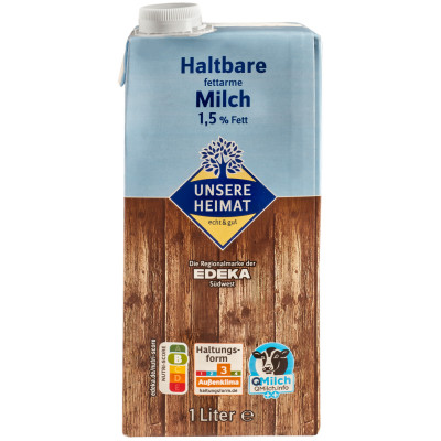 Unsere Heimat H-Milch 1,5% 1L 