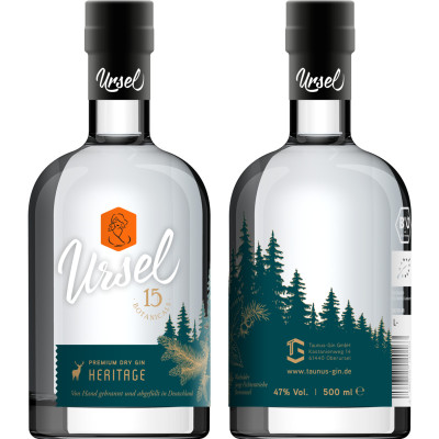 Ursel Bio Gin Heritage 47% 0,5L 