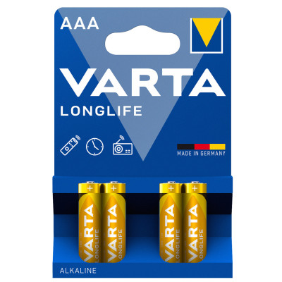 Varta Longlife Micro AAA Batterien 4ST 