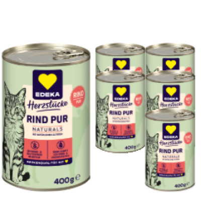 EDEKA Herzstücke Naturals Rind Pur 6x400G 