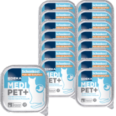 EDEKA Medi Pet Schonkost Pute mit Kartoffeln 16x100G 