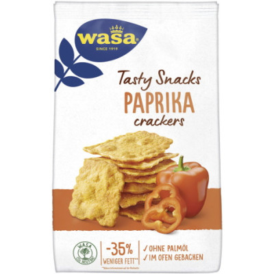 Wasa Tasty Snacks Paprika Crackers 150G 