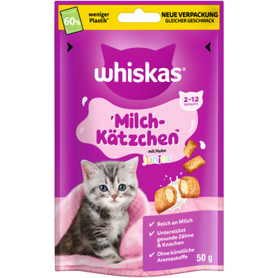 Whiskas Milch-Kätzchen Junior mit Huhn 2-12 Monate 50G 