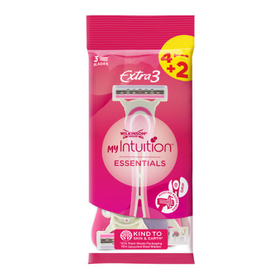 Wilkinson MyIntuition Extra 3 Essentials Einwegrasierer 4+2ST 
