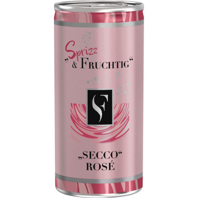 WZG Sprizz & Fruchtig Secco rose 0,2L Dose - Etikett verschmutzt/beschädigt 