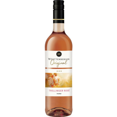 WZG Trollinger Rose 0,75L - Etikett verschmutzt/beschädigt 