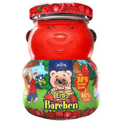 Zentis Bärchen Fruchtaufstrich Erdbeere 250G 