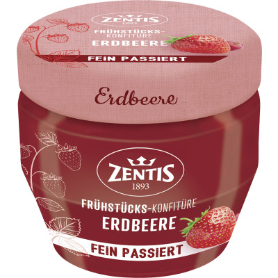 Zentis Frühstücks-Konfitüre fein passiert Erdbeere 230G 
