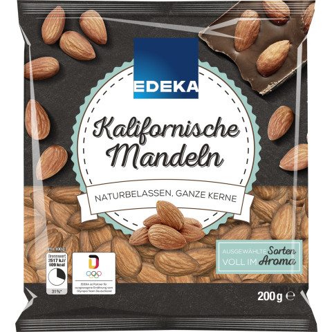 edeka kalifornische mandeln naturbelassen ganze kerne 200g