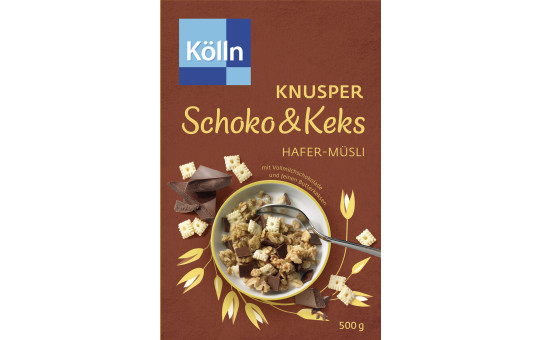 Kölln Müsli Knusper Schoko &amp; Keks 500G