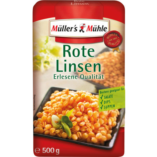 Müller's Mühle Rote Linsen 500G