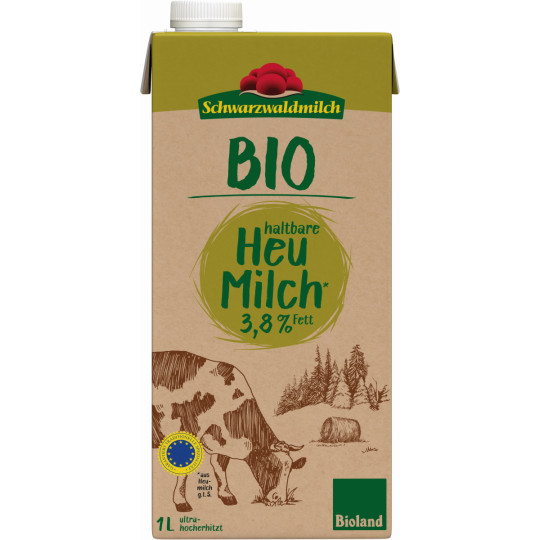 Schwarzwaldmilch Bio Haltbare Heu Milch 3,8% 1L 