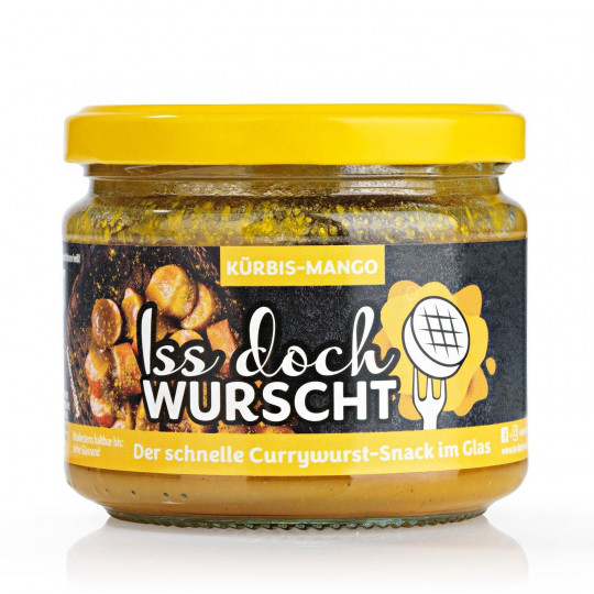 Iss doch Wurscht Currywurst-Snack im Glas Kürbis/Mango 250G 
