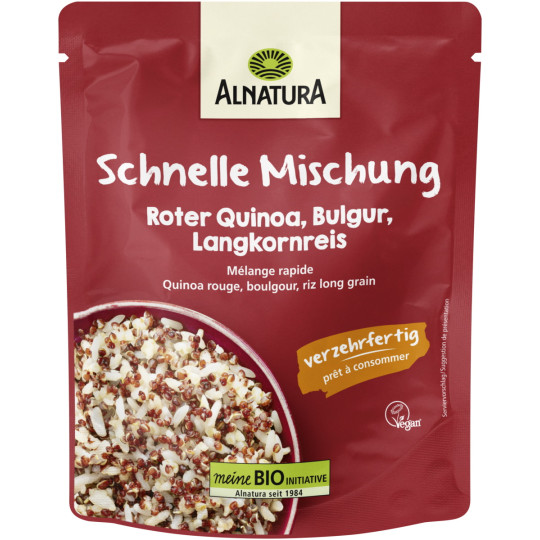 Alnatura Bio Schnelle Mischung Roter Quinoa,Bulgur, Langkornreis 250G