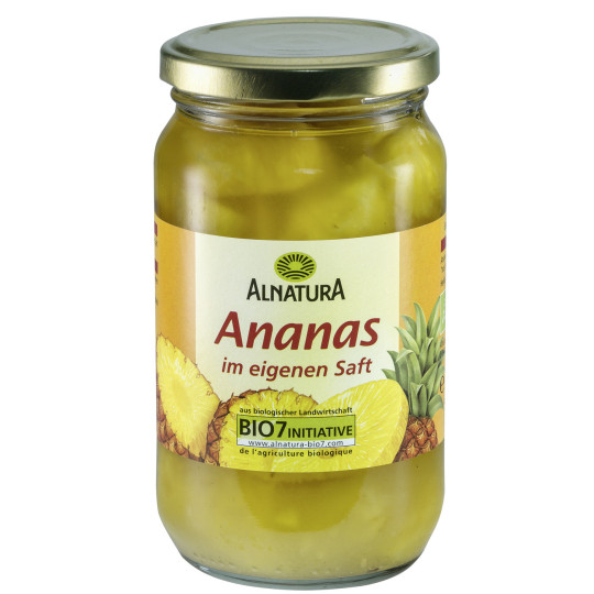 Alnatura Bio Ananasstücke im eigenen Saft 350G 