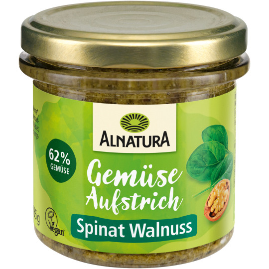 Alnatura Bio Brotaufstrich Spinat Walnuss 135G