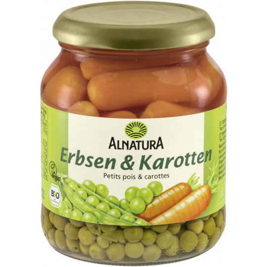 Alnatura Bio Erbsen & Karotten 340G 