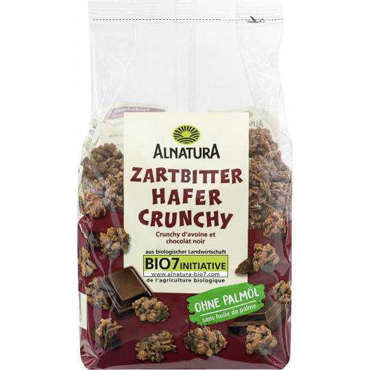 Alnatura Bio Zartbitter Hafer Crunchy 375G 