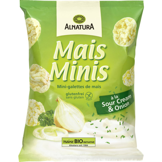 Alnatura Bio Mais Minis a la Sour Cream & Onion 50G