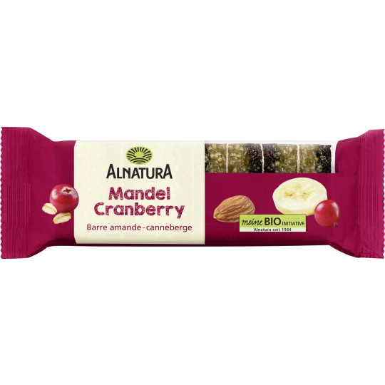 Alnatura Bio Mandel-Cranberry Fruchtschnitte 75G