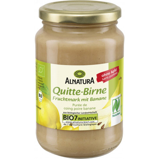 Alnatura Bio Quitte-Birne Fruchtmark mit Banane 360G 