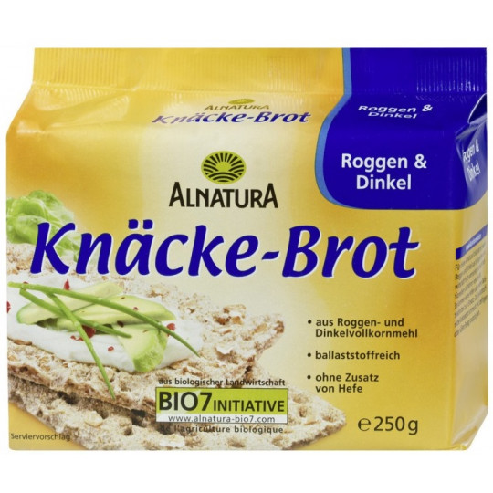 Alnatura Bio Knäcke-Brot Roggen & Dinkel 250 g 