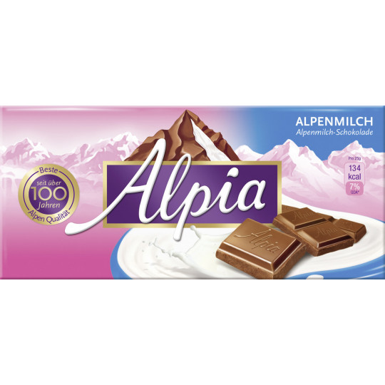 Alpia Alpenmilch Schokolade 100G 