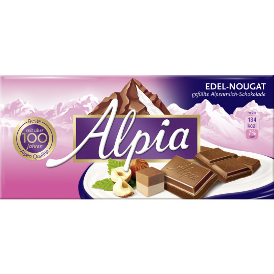 Alpia Edel Nougat Schokolade 100G 