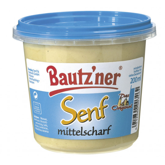 Bautzner Senf mittelscharf 200 ml 