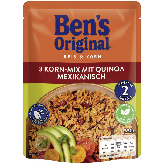 Ben's Original Reis & Korn 3-Korn-Mix mit Quinoa mexikanisch 220G 