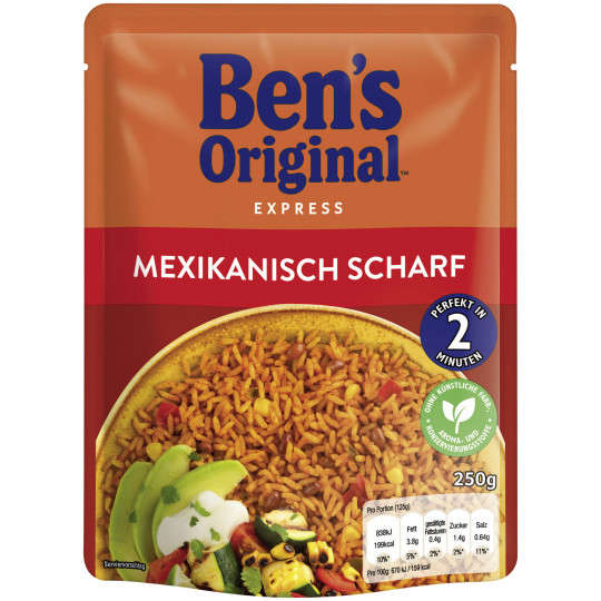 Ben's Express-Reis mexikanisch scharf 250G 