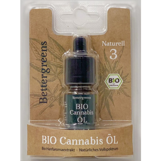 Bettergreens Bio Cannabis Öl Naturell 3 10ml 