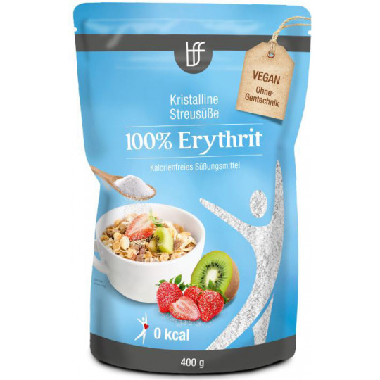 BFF 100% Erythrit - Kristalline Streusüße 400 g 