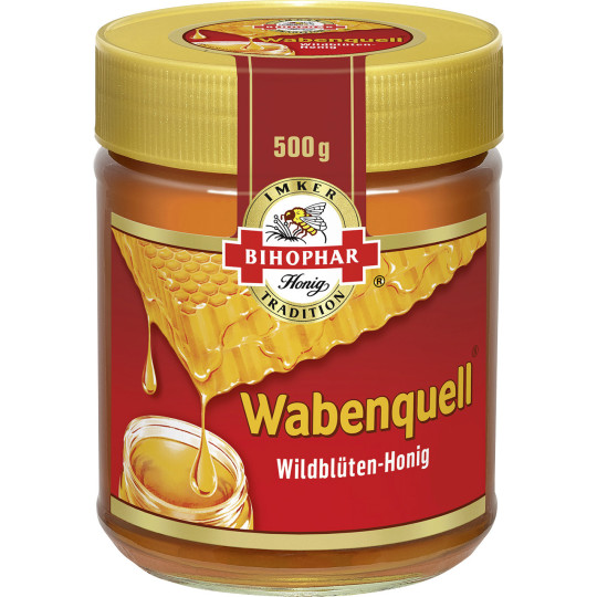 Bihophar Wabenquell Wildblüten-Honig 500G 