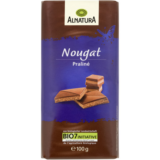 Alnatura Bio Nougat Schokolade 100G 
