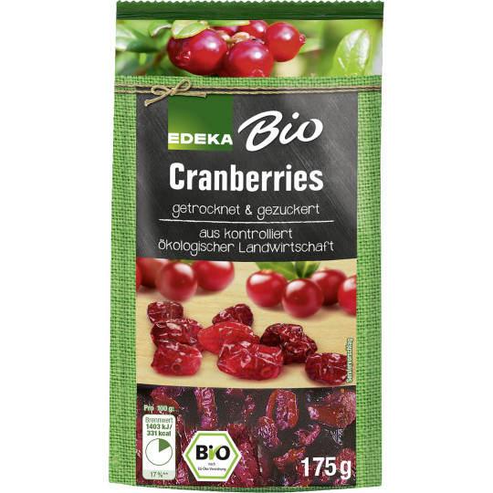EDEKA Bio Cranberries 175G 