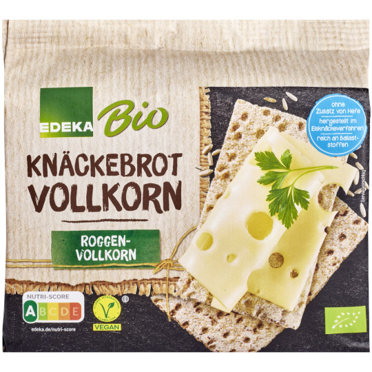 EDEKA24 | EDEKA Bio Knäckebrot Roggenvollkorn 250G