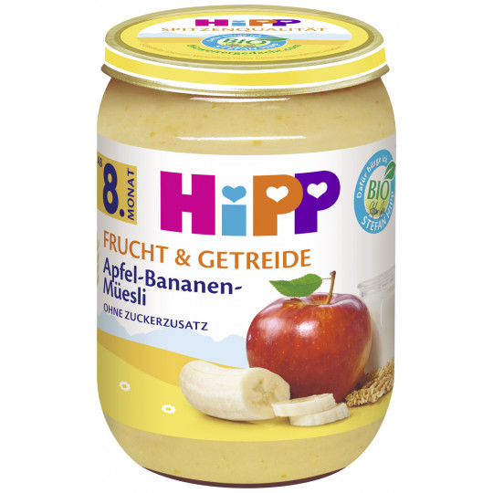 Hipp Bio Frucht & Getreide Apfel-Bananen-Müesli ab 8.Monat 190G 