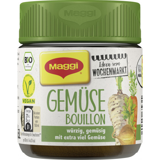 Maggi Bio Ideen vom Wochenmarkt Gemüse Bouillon ergibt 5,5 ltr 