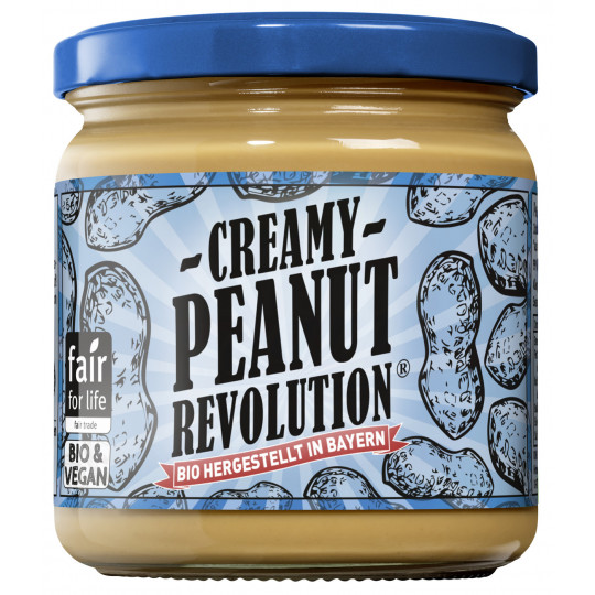 Peanut Revolution Creamy Erdnuss-Creme Bio + Vegan 375G 