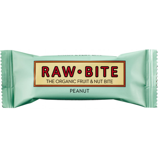 Raw Bite Bio Peanut Riegel 50G 