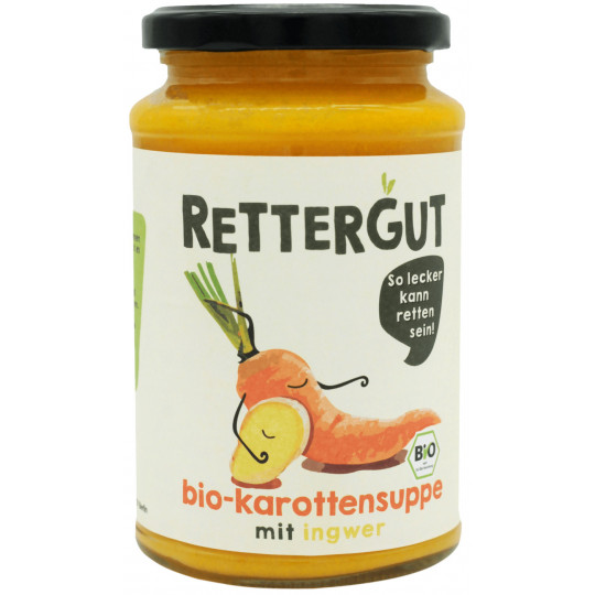 Bio Rettergut Karottensuppe mit Ingwer 375ml 