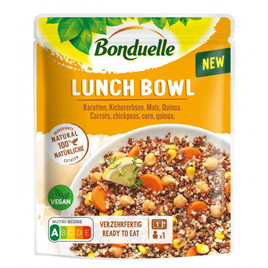 Bonduelle Lunch Bowl Karotten, Kichererbsen, Mais und Quinoa 250G 