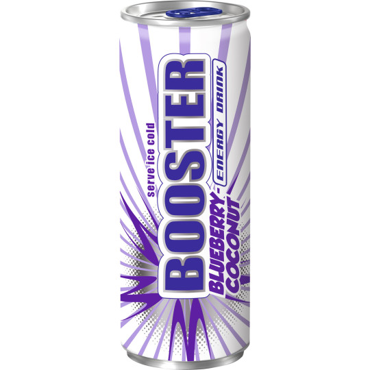 Booster Energydrink Blueberry-Coconut 0,33L
