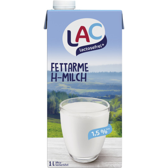 LAC lactosefrei Fettarme H-Milch 1,5% 1L 