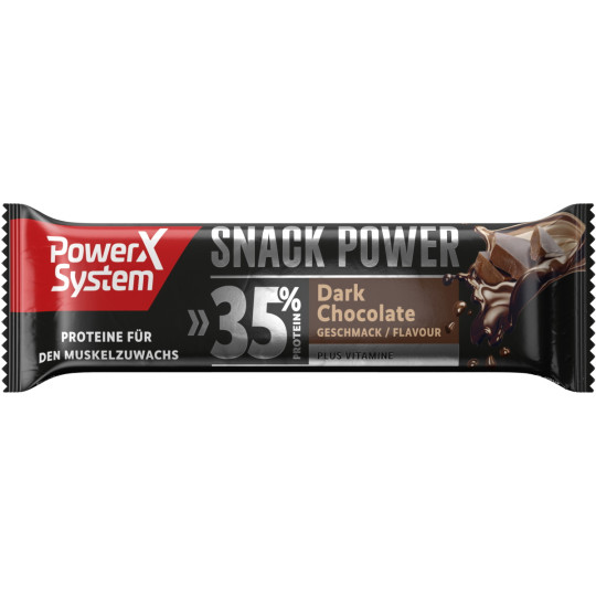 Power System Protein Bar Snack Power Dark Chocolate Geschmack 35% Eiweiss 45G 