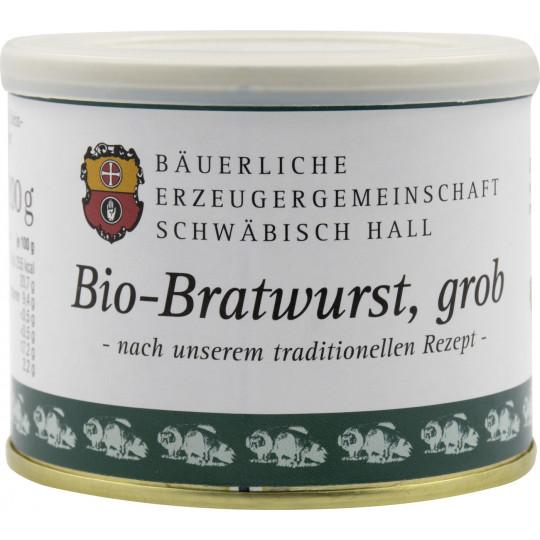 Bäuerliche Erzeugergemeinschaft Schwäbisch Hall Bio-Bratwurst grob 200G 
