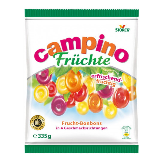 Campino Früchte Bonbons 335G 